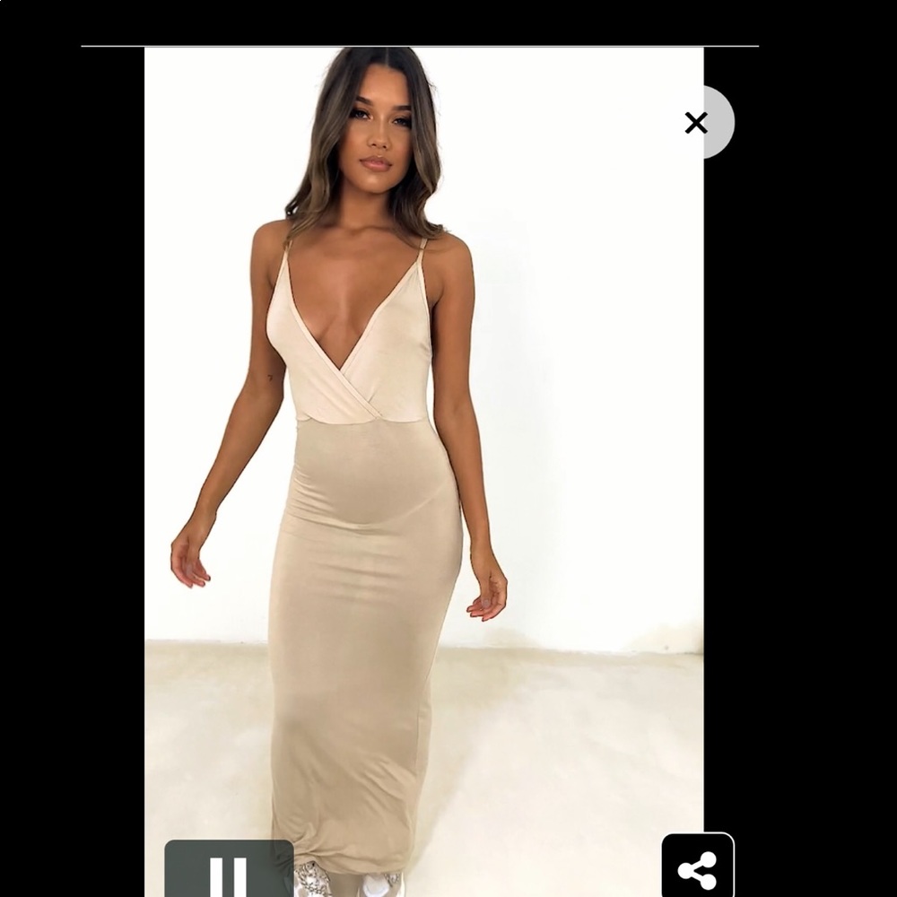 A nude dress